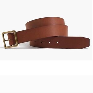 J. Crew Men's Brown Leather Belt Size 30